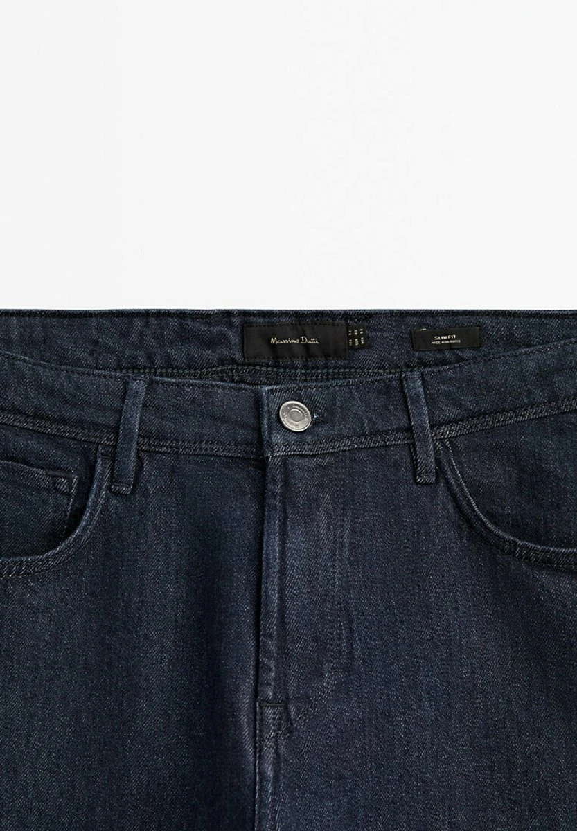 Massimo Dutti Rinse Wash - Slim Fit Jeans - Blue 10 Massimo Dutti Rinse Wash - Slim Fit Jeans - Blue - Image 8