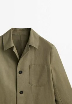 Massimo Dutti And Blend Twill- Summer Jacket - Beige -Massimo Dutti Shop 9aba91136148496f95e33194f1210932
