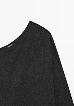 Massimo Dutti ASYMMETRIC NECK - Jumper - Mottled Light Grey -Massimo Dutti Shop 9af6fd4fe0b04611839af92caddb7a69