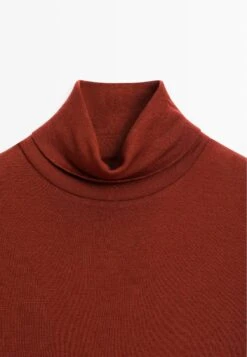 Massimo Dutti HIGH NECK WITH SHORT SLEEVES - Basic T-shirt - Red -Massimo Dutti Shop 9b334c53bbae4feabc1d435d9dd7bc24