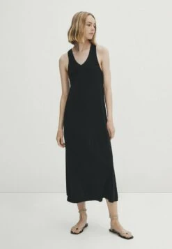 Massimo Dutti Midi With Gathered Detail At The Back - Day Dress