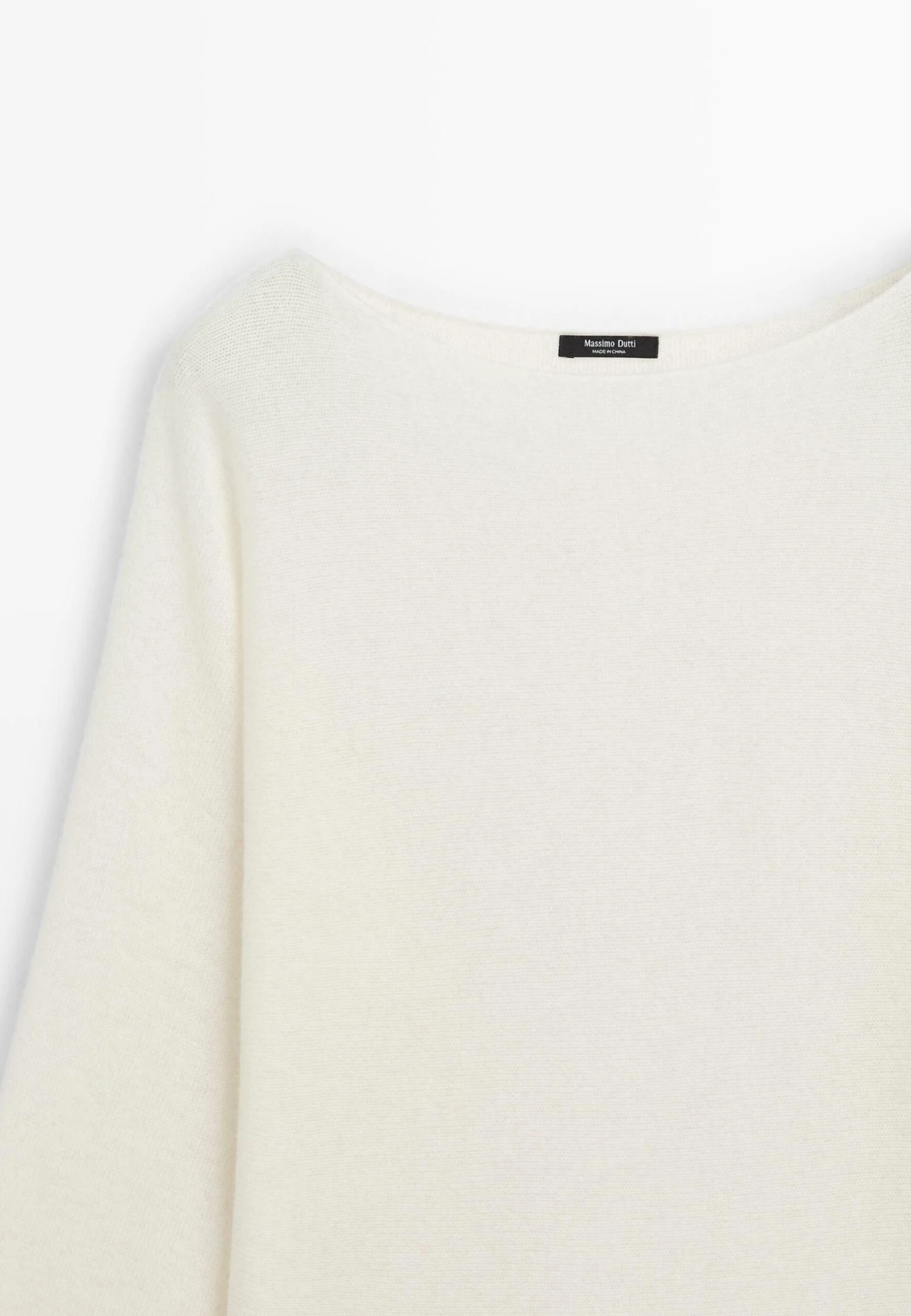 Massimo Dutti BOAT NECK WITH RAGLAN SLEEVE - Jumper - Beige 11 Massimo Dutti BOAT NECK WITH RAGLAN SLEEVE - Jumper - Beige - Image 9