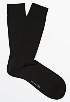 Massimo Dutti Scottish Yarn- Socks - Black -Massimo Dutti Shop 9b7c3c99233b40f581875207a784bac7
