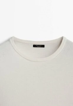 Massimo Dutti Crew Neck Blend - Sweatshirt - Beige -Massimo Dutti Shop 9bca132cbb894465b37c909958350072
