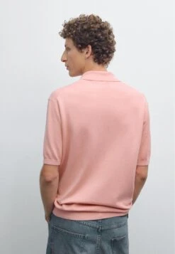 Massimo Dutti LIGHTWEIGHT V-NECK - Polo Shirt - Pink -Massimo Dutti Shop 9c00bc5015054c3085d4d2c5dc8a3c73