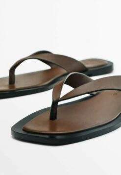 Massimo Dutti T-Bar Sandals - Brown -Massimo Dutti Shop 9c4754b1bdcf432999889bdae74c6977