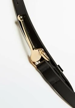 Massimo Dutti With Golden Piece - Belt - Black -Massimo Dutti Shop 9c8ce25e869d45a895ea76c1af03e6e2