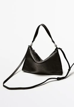 Massimo Dutti WITH COMPARTMENTS - Handbag - Black -Massimo Dutti Shop 9c94410abe654fd1ac6cdafa8facf763