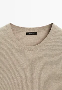 Massimo Dutti RIBBED CREW NECK - Jumper - LIGHT BROWN 22 Massimo Dutti RIBBED CREW NECK - Jumper - LIGHT BROWN -Massimo Dutti Shop 9ca93566ff4f4681829f48d7ddb5c542