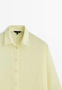 Massimo Dutti Batwing Sleeve- Button-Down Blouse - Yellow -Massimo Dutti Shop 9cebe0657e3d42ebabcbc514a5ef0ccc