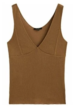 Massimo Dutti Strappy With Seam Detail - Top - Ochre