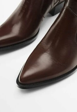 Massimo Dutti Cowboy/Biker Ankle Boot - Brown -Massimo Dutti Shop 9d073223d818413dad50b5450581f05f