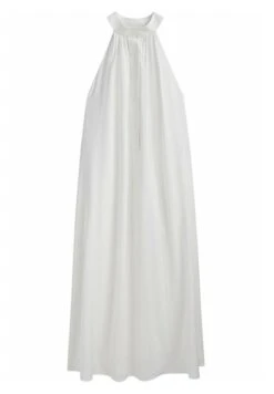 Massimo Dutti Long Halter Neck With Flounce - Maxi Dress -Massimo Dutti Shop 9d46c4af4e14454e9e34ae79f9166680