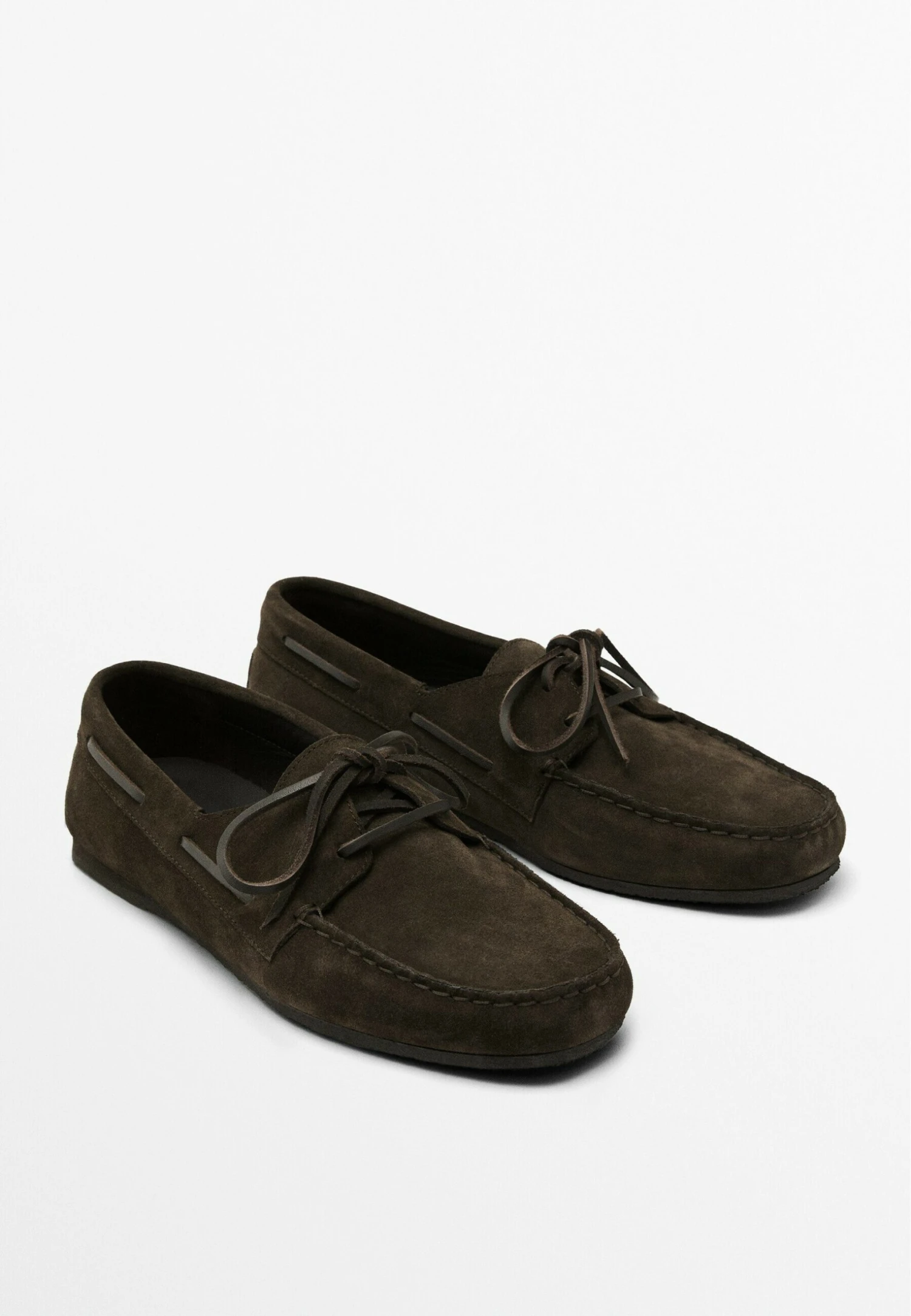 Massimo Dutti Boat Shoes - Khaki 10 Massimo Dutti Boat Shoes - Khaki - Image 8