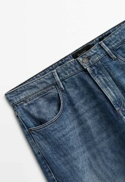 Massimo Dutti Stonewash- Straight Leg Jeans - Blue -Massimo Dutti Shop 9d97cbf02da44b4f96e8abbed65eed69