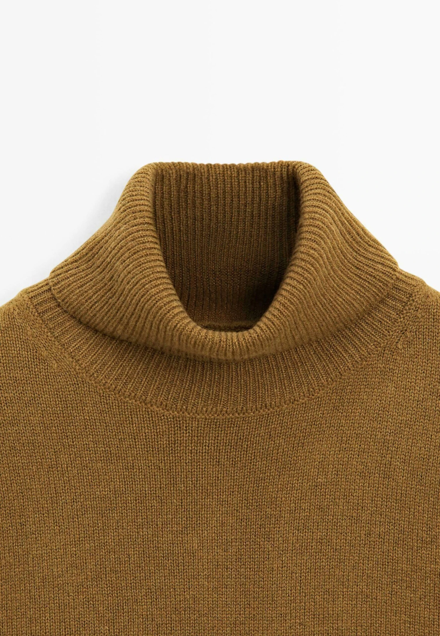 Massimo Dutti HIGH NECK SWEATER - Jumper - Green 9 Massimo Dutti HIGH NECK SWEATER - Jumper - Green - Image 7