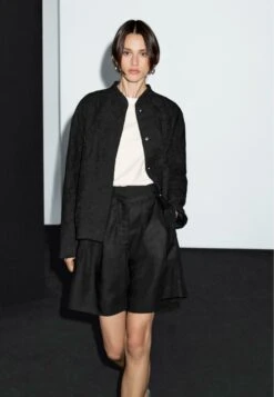 Massimo Dutti OVERSIZE BOMBER - Bomber Jacket - Black