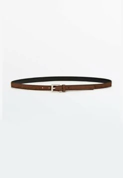 Massimo Dutti Thin Split - Belt - Brown -Massimo Dutti Shop 9dc114494d2345b6b2fab1b158835ab3