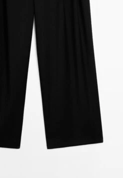 Massimo Dutti DARTED - Trousers - Black -Massimo Dutti Shop 9dd18d4721364bc7b4bd9b1c87b969c6