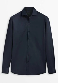 Massimo Dutti Textured - Formal Shirt - Blue Black Denim -Massimo Dutti Shop 9e63e169b00047e1abfe1d46193249bf
