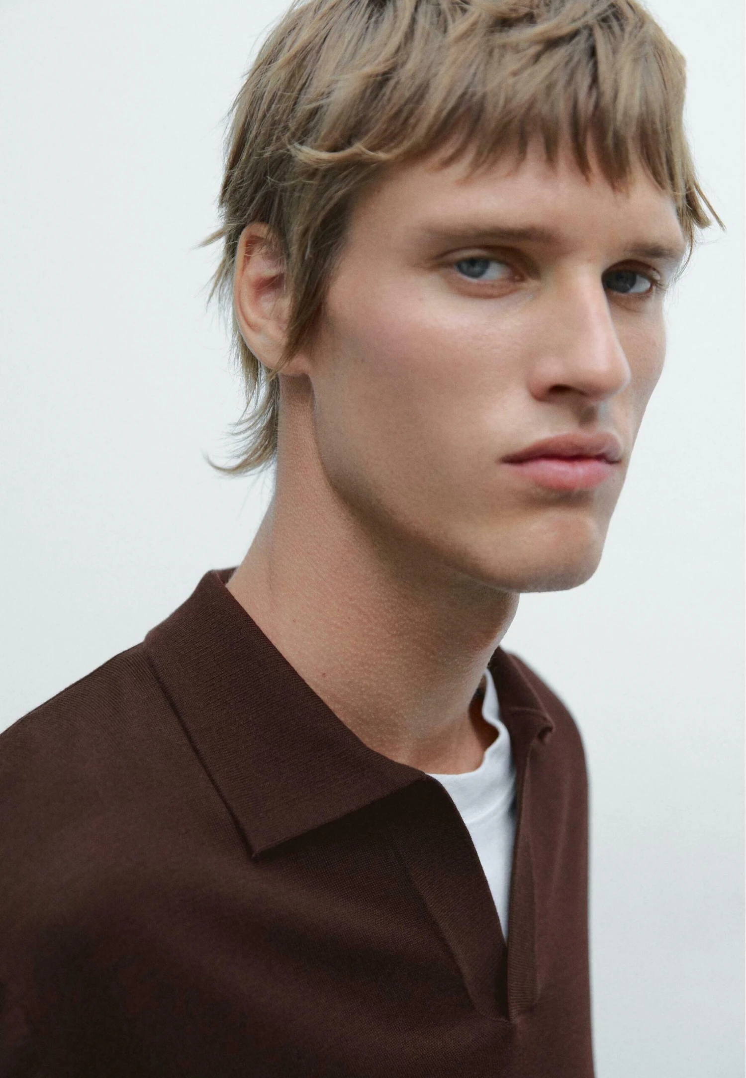 Massimo Dutti LONG SLEEVE POLO COLLAR - Long Sleeved Top - Bordeaux 6 Massimo Dutti LONG SLEEVE POLO COLLAR - Long Sleeved Top - Bordeaux - Image 4