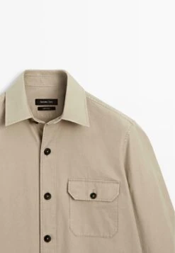 Massimo Dutti OVERGARMENT WITH POCKET - Shirt - Beige 18 Massimo Dutti OVERGARMENT WITH POCKET - Shirt - Beige -Massimo Dutti Shop 9ec6c0cdccd046c2a231b9d46587f3e5