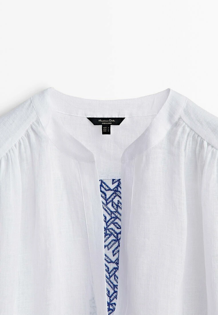 Massimo Dutti Embroidered - Blouse 10 Massimo Dutti Embroidered - Blouse - Image 8