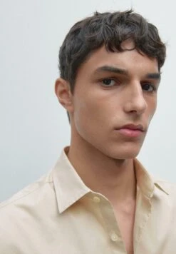 Massimo Dutti STRETCH COMFORT LONG SLEEVE - Shirt - BEIGE -Massimo Dutti Shop 9f02f98014b04a28b4a225783d806bed