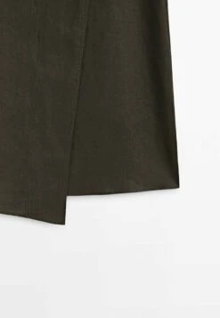 Massimo Dutti Style Midi - A-Line Skirt - Khaki -Massimo Dutti Shop 9f30e3c633e0425db6b182d0332e4fe8