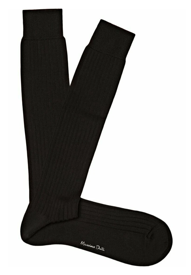 Massimo Dutti Plain Scottish - Socks - Black 3 Massimo Dutti Plain Scottish - Socks - Black