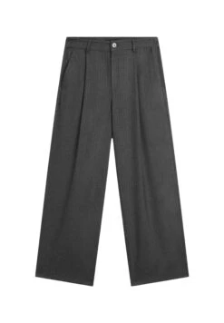Massimo Dutti MID-RISE WIDE-LEG PINSNTRIPE - Trousers - Black -Massimo Dutti Shop 9f4d54e94a2746ea8f006b80a5ab8554