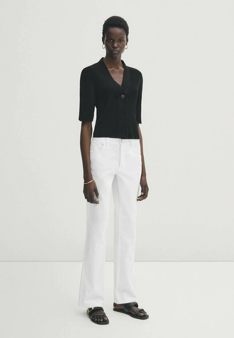 Massimo Dutti And Blend- Cardigan - Mottled Black 4 Massimo Dutti And Blend- Cardigan - Mottled Black - Image 2