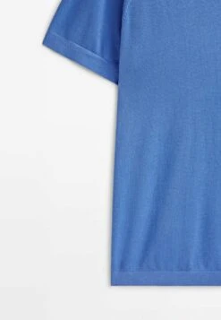 Massimo Dutti Milano Short Sleeve- Polo Shirt - Royal Blue -Massimo Dutti Shop 9f68e89501314e3db7f968260e888a8a