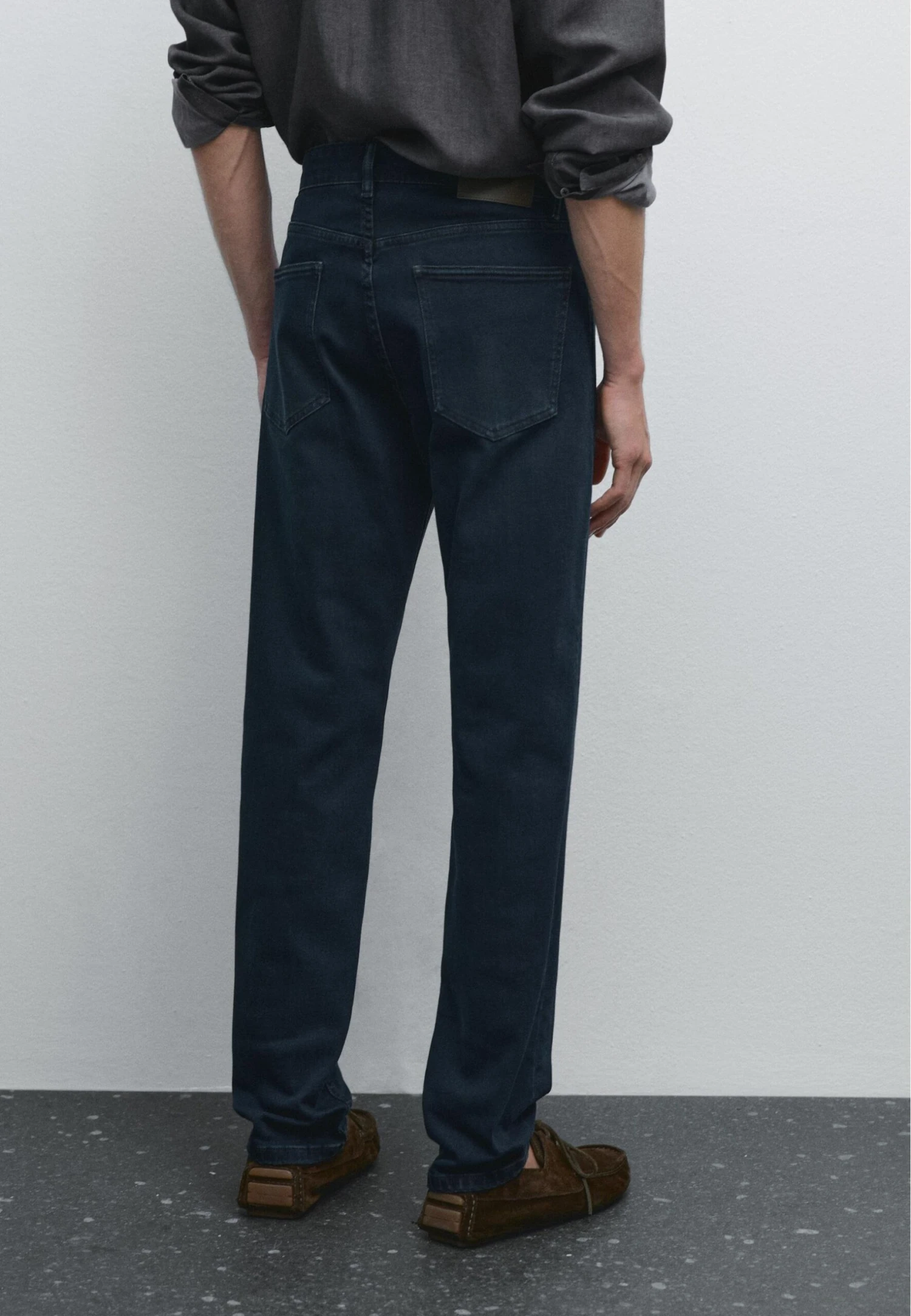 Massimo Dutti LIGHTWEIGHT SLIM FIT - Slim Fit Jeans - Blue 5 Massimo Dutti LIGHTWEIGHT SLIM FIT - Slim Fit Jeans - Blue - Image 3