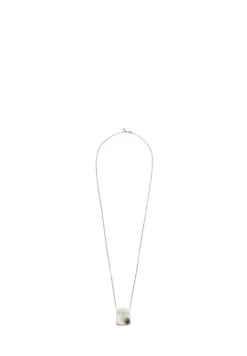 Massimo Dutti WITH STONE - Necklace - Silver-coloured