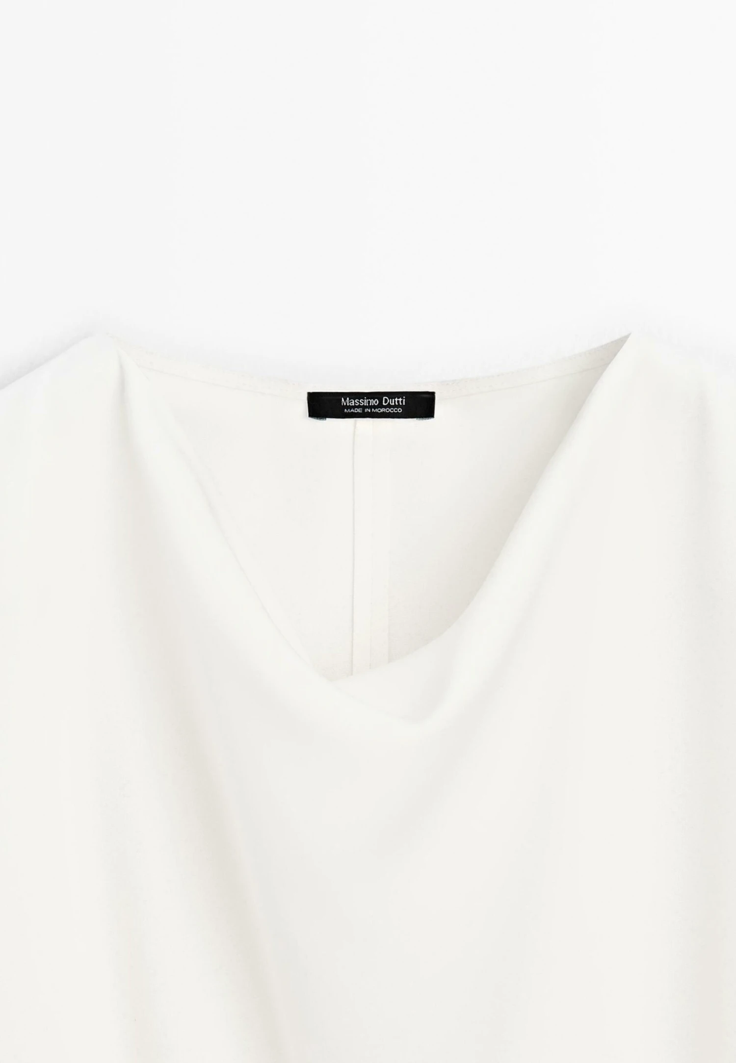 Massimo Dutti CREPE COWL NECK - Top - White 11 Massimo Dutti CREPE COWL NECK - Top - White - Image 9