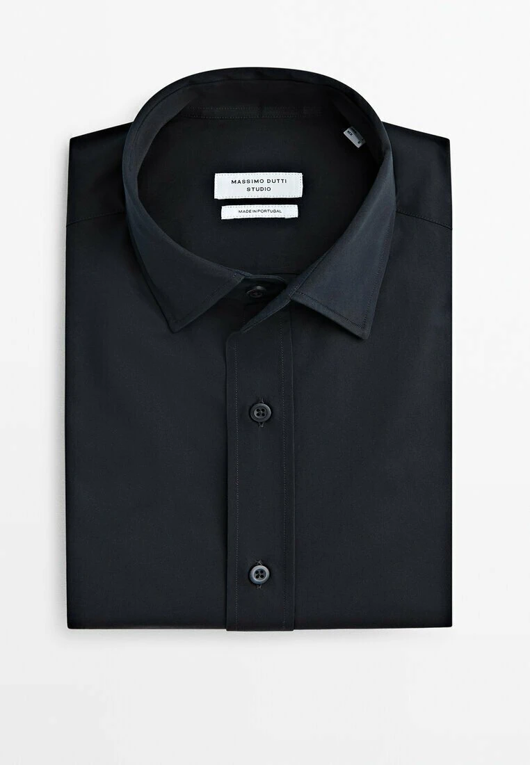 Massimo Dutti Studio-Fit - Shirt - Blue/Black Denim 13 Massimo Dutti Studio-Fit - Shirt - Blue/Black Denim - Image 11