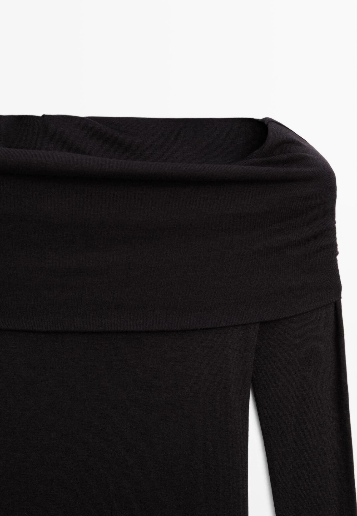 Massimo Dutti LONG SLEEVE STRAPLESS - Long Sleeved Top - Black 11 Massimo Dutti LONG SLEEVE STRAPLESS - Long Sleeved Top - Black - Image 9