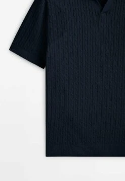 Massimo Dutti Polo Shirt - Dark Blue -Massimo Dutti Shop 9ff5bd6049d24d668c30ee9bd6c6c801