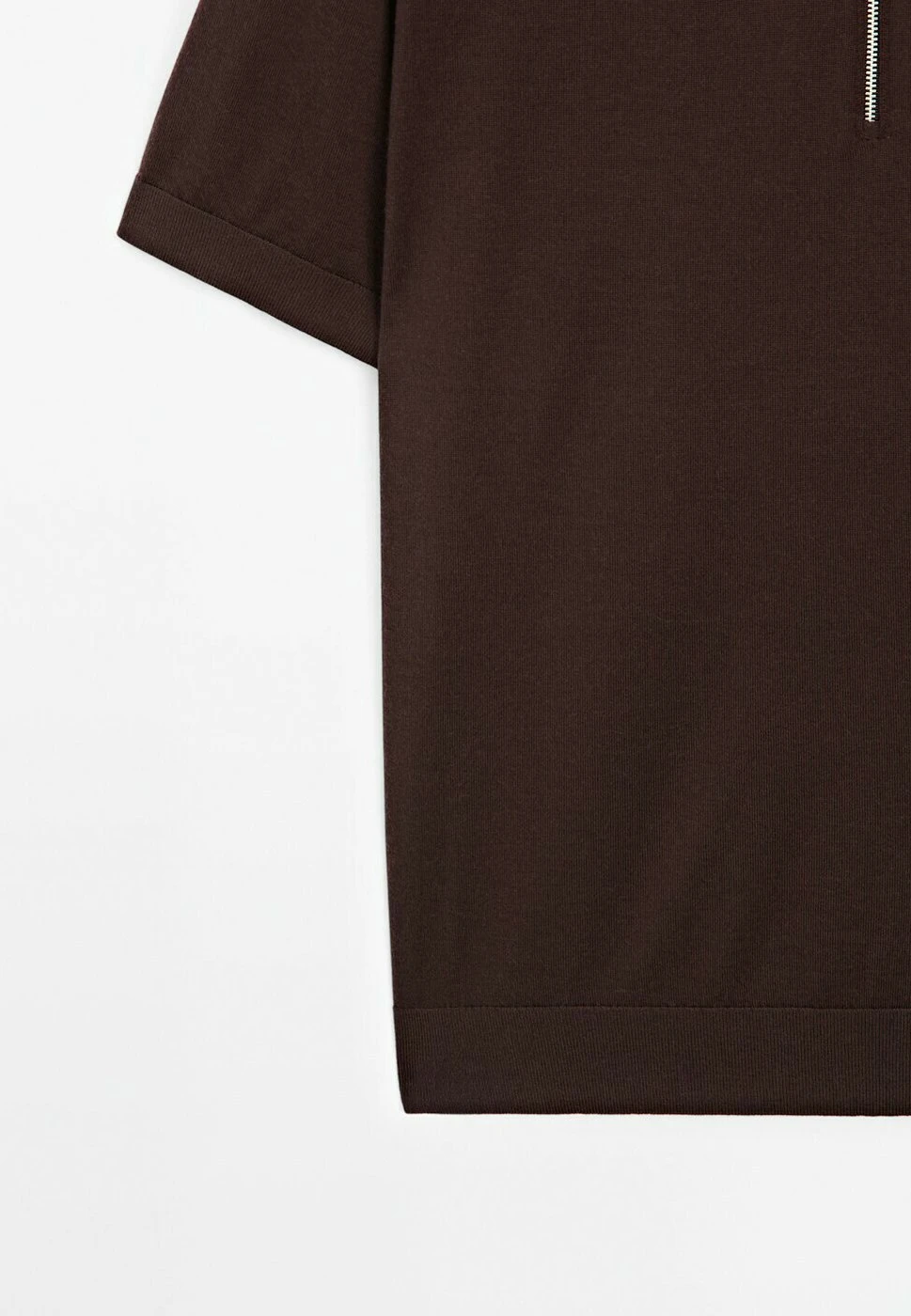 Massimo Dutti POLO COLLAR WITH ZIP - Polo Shirt - Bordeaux 10 Massimo Dutti POLO COLLAR WITH ZIP - Polo Shirt - Bordeaux - Image 8