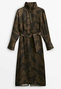 Massimo Dutti Day Dress - Brown -Massimo Dutti Shop a02ca10b79704956904a322f6bfe0f96