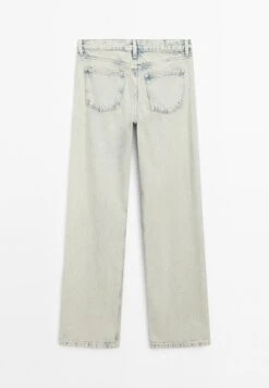 Massimo Dutti FADED MID-RISE WIDE-LEG - Straight Leg Jeans - Light Blue -Massimo Dutti Shop a02db73d5cd94a6d8447ae9acb728136
