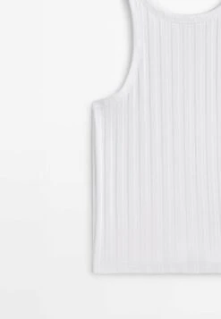 Massimo Dutti Wide Strappy - Top - White -Massimo Dutti Shop a0673e1b6c574b54b10d97a6a81644d8