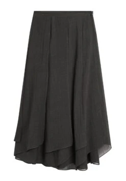 Massimo Dutti LONG FLOWING WITH RUFFLES - Maxi Skirt - Green -Massimo Dutti Shop a092e808a7d645919b83e4bce58138bf