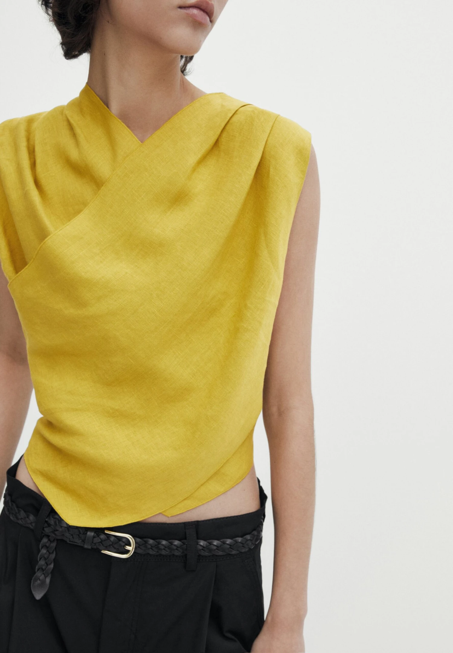 Massimo Dutti Crossover - Blouse - Mustard Yellow 6 Massimo Dutti Crossover - Blouse - Mustard Yellow - Image 4