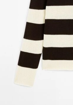 Massimo Dutti STRIPED LONG SLEEVE - Jumper - Beige -Massimo Dutti Shop a0d5b76d6dfc41e2ba069215397d4c1d
