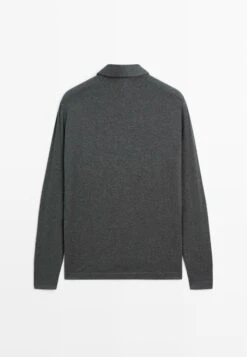 Massimo Dutti LONG SLEEVE POLO SHIRT WITH ZIP-UP COLLAR - Jumper - Grey 16 Massimo Dutti LONG SLEEVE POLO SHIRT WITH ZIP-UP COLLAR - Jumper - Grey -Massimo Dutti Shop a0f58967cd314d7c86431416c55d56fd