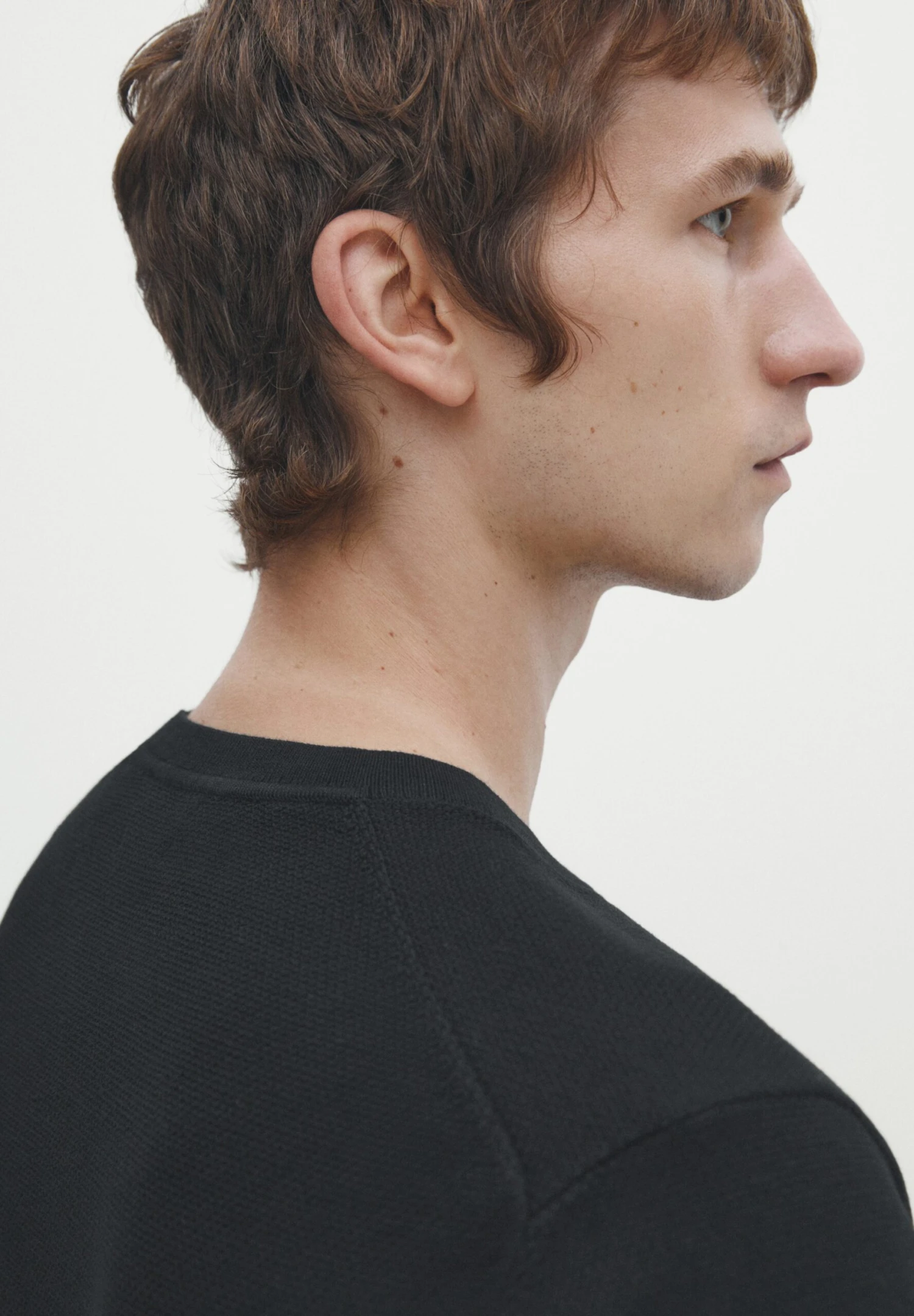 Massimo Dutti Stripe Textured - Print T-Shirt - Black 5 Massimo Dutti Stripe Textured - Print T-Shirt - Black - Image 3