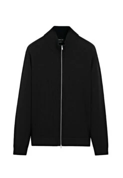 Massimo Dutti HIGH COLLAR WITH ZIP - Cardigan - Dark Blue -Massimo Dutti Shop a0fc91fe25be4d7686d40c6b7dd10730