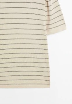 Massimo Dutti STRIPED LIGHTWEIGHT CREW NECK - Print T-shirt - Beige -Massimo Dutti Shop a12ea9a16ed04acabefaaa42a5e38078